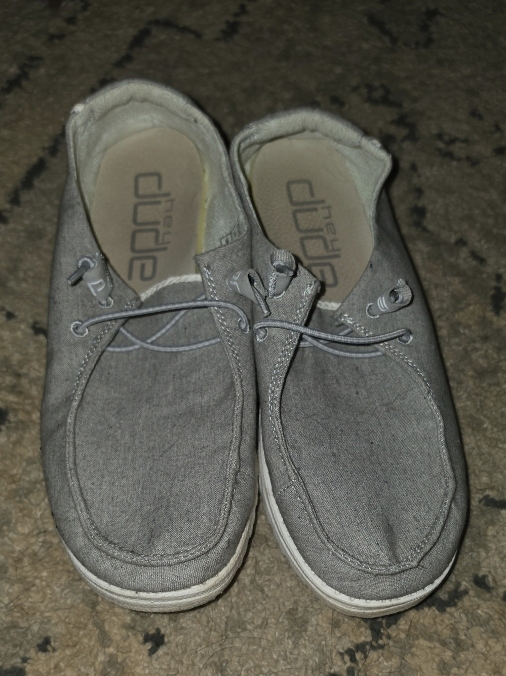 Gray Casual Womens Hey Dudes Shoes